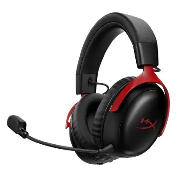 HyperX Cloud III S čierno-červená / Herné slúchadlá / Bezdrôtové / Bluetooth 5.3 / Mikrofón (A59Z0AA)