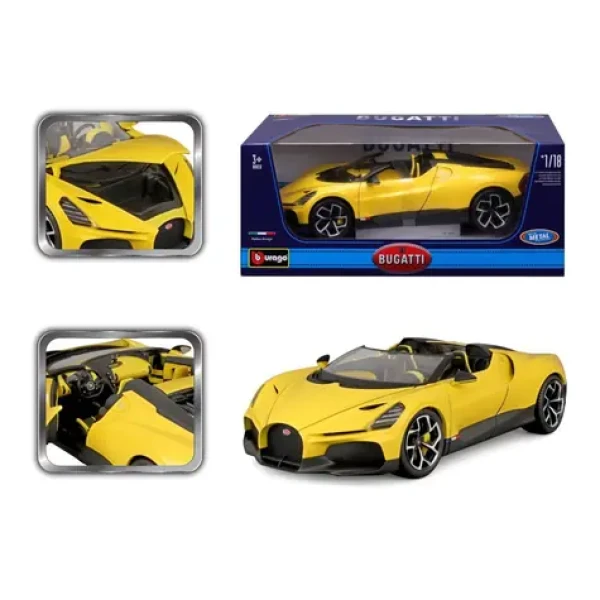 Bburago TOP - Bugatti Mistral - Yellow