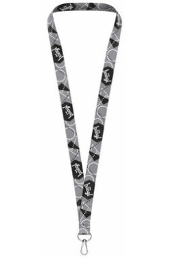 BAAGL Prívesok na kľúče dlhý – lanyard sivá (A-7772)