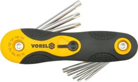 Vorel Sada kľúčov TORX 8 ks CrV / Sada kľúčov / TORX / CrV / 8 ks
