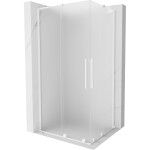MEXEN/S - Velar L Duo sprchovací kút, posuvné dvere 100 x 90, dekor, biela 871-100-090-02-33-20