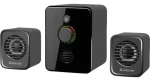 Reproduktory V12 2.1 čierne / Reproduktory / 2.1 / 11 W RMS / USB napájanie / LED podsvietenie (65212)