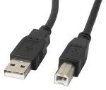 Lanberg CA-USBA-11CC-0018-BK čierna / Kábel USB / USB-A na USB-B / USB 2.0 / 1,8 m (CA-USBA-11CC-0018-BK)