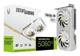 Zotac GeForce RTX 5060 Ti Twin Edge OC 8GB biela / Grafická karta / 2602 MHz / 8 GB GDDR7 / 128-bit / 1x HDMI + 3x DP (ZT-B50610Q-10M)