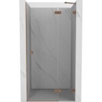 MEXEN/S - Lunar sprchové dvere krídlové pravá 100, transparent, meď kartáčovaná 834-100-000-65-00-P