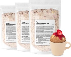Vilgain Protein Mug Cake Mix – 3× Jahoda a biela čokoláda 420 g