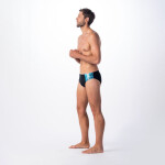 Pánske plavky Danilo M 92800482101 čierno-tyrkysové – Aquawave L
