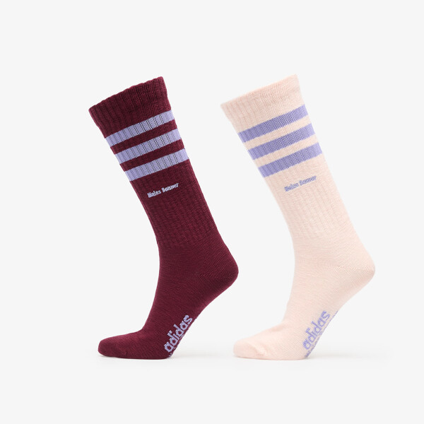 Mikina adidas x Wales Bonner 3-Stripes Socks 2-Pack Maroon M