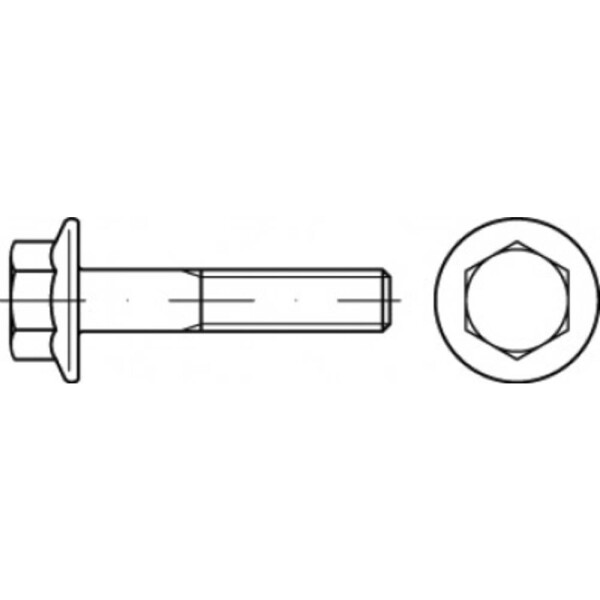 TOOLCRAFT TO-5391663 šesťhranná skrutka M6 12 mm vonkajší šesťhran ocel glavanizované zinkom 500 ks; TO-5391663