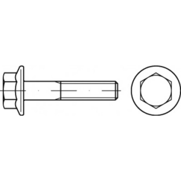 TOOLCRAFT TO-5391519 šesťhranná skrutka M12 80 mm vonkajší šesťhran ocel glavanizované zinkom 50 ks; TO-5391519
