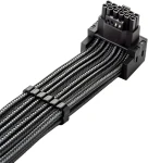 CableMod C-Series Pre carbon / PCIe napájací kábel / 90 ° / 16-pin na 4X 8-pin / Variant A (CM-PCSR-16P4-RAN60KC-5PK-R-SS)
