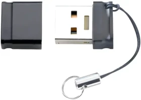 INTENSO Slim Line 64GB čierna / Flash disk / USB-A 3.2 Gen 1 / s krytkou a očkom (1324937)