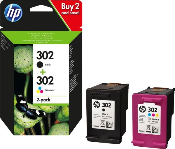 HP Toner 302 2 Pack Black, Color