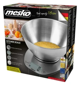 Mesko MS 3152 strieborná / Kuchynská váha / max hmotnosť 5 kg / Presnosť: 1 g (MS 3152)