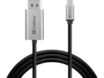 Sandberg USB-C to DisplayPort Cable 2M čierna / kábel HDMI na USB-C