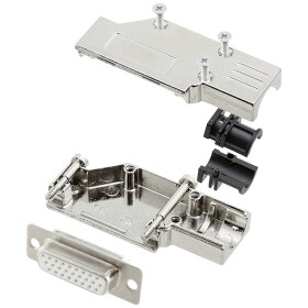 Encitech DCMR15-FK-HDS26-W-K 6355-8066-12 sada D-SUB zásuvková lišta 90 ° Pólov: 26 spájkovaný 1 ks; 6355-8066-12