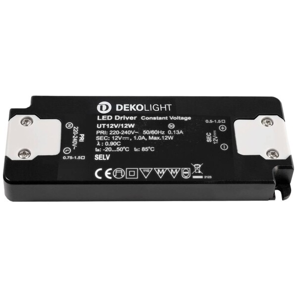 Deko Light FLAT LED driver konštantné napätie 12 W 12 V; 862231