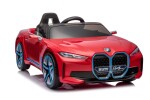 Mamido Mamido Elektrické autíčko BMW i4 červené 12V7Ah EVA kolesá ECO Koža