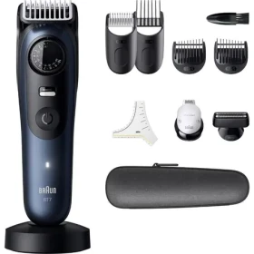 Braun BT7540 Series 7 tmavo modrá / Zastrihávač fúzov / 0,5-20 mm / 40 nastavení / 120 min prevádzka / 6 nástavcov (8700216428415)