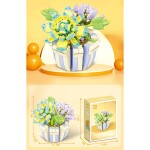 Mamido Stavebnica Kvety vo farebnom kvetináči 306 dielikov pre deti 6+