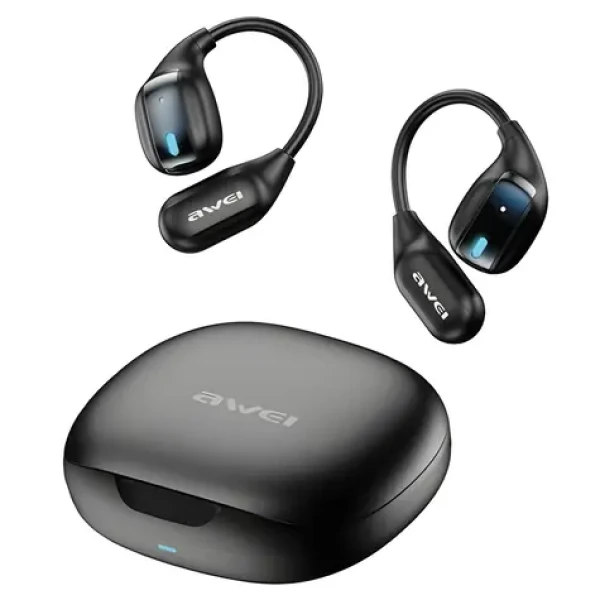 Awei TZ12 čierna / Bezdrôtové slúchadlá / ANC / Bluetooth 5.4 / nabíjacie púzdro (TZ12)