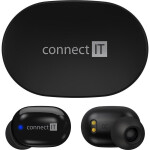 CONNECT IT True Wireless SensorTouch čierna / Bezdrôtové slúchadlá s mikrofónom / Bluetooth 5.0 (CEP-7100-BK)