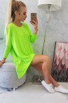 Halenka oversize zelené neonové barvy UNI