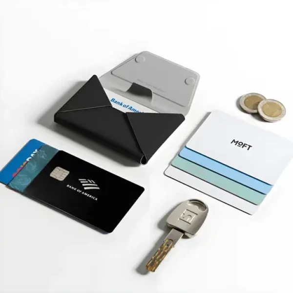 Moft Agile Travel čierna / Peňaženka / MagSafe / RFID ochrana / 8 kariet / Stojanček (MB005S-1-JTBK)