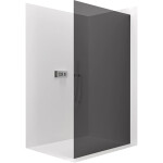 CERANO - Sprchová zástena Walk-in Crystal Ľ/P - 8 mm - bezvzperový systém - chróm, grafitové sklo - 80x200 CER-8050BD6601