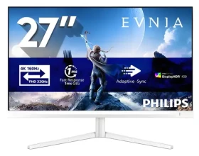 27" Philips Evnia 27M2N5901A biela / Fast IPS / 3840 x 2160 / 160Hz / 0,5ms / 450cd / HDMI 2.1 / DP / USB-C / REPRO (27M2N5901A/00)