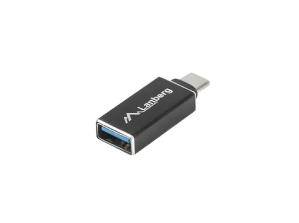 Lanberg USB-C (M) - USB-A (F) čierna / Redukcia / USB 3.1 / OTG (AD-UC-UA-02)