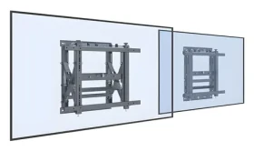 Equip Pop-Out 19"-55" čierna / Držiak pre TV / VESA 600x400 / nosnosť 50 kg / náklon 0-10 ° / otočenie 180 ° (650325)