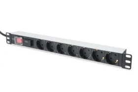 Digitus DN-95407 / Zásuvkový panel do racku 19" / 7x zásuvka / hliník / 2 m (DN-95407)
