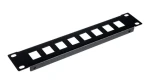 Equip EZKP-10-B čierna / Patch panel / 10" / 1U / pre Keystone RJ45 / kov (EZKP-10-B)