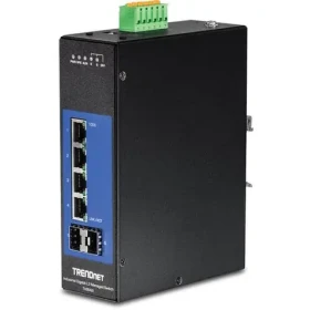 Trendnet Priemyselný switch 6- Port Gigabit / Switch / 4X Gigabit + 2x SFP / Managed L2+ / DIN lišta / -40 až 75 °C (TI-G642i)