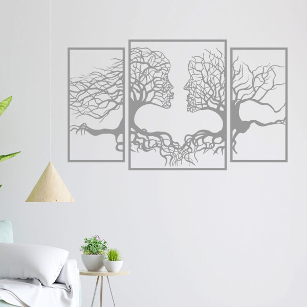 Veselá Stena Samolepka Duša lesa Farba: šedá, Veľkosť: 80 X 48 cm
