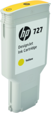 HP Žltý wkład atramentowy HP 727 DesignJet 300 ml - F9J78A