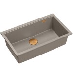 Quadron - Granitový drez Logan 110 Beige Meď HQD7644U4_PVDC1_U