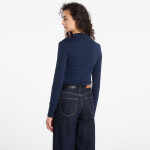 Tričko Tommy Hilfiger Slim Cody Mock-Neck Ls Dark Night Navy XS