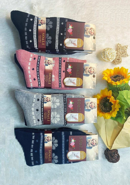 WiK SO&LI 002 Dámske ponožky Angora 113 35-42 grafit 35-38