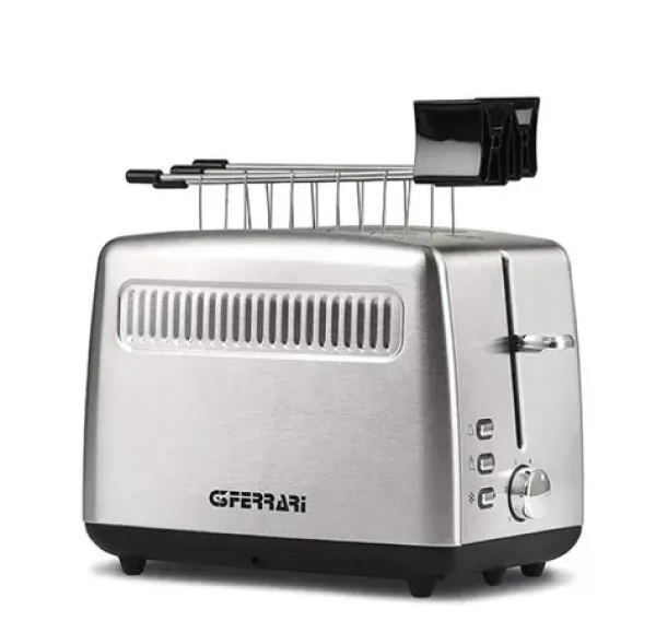 G3Ferrari G10064 strieborná / Hriankovač / 920W / 2 hrianky / nastaviteľný stupeň opečenia / automatické vypnutie (8058150117279)