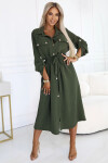 Dámske šaty 531-5 - Numoco basic khaki Univerzální