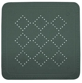 Spirella ALASKA protišmyková podložka do sprchy tmavo zelená / PVC / 55 x 55 cm