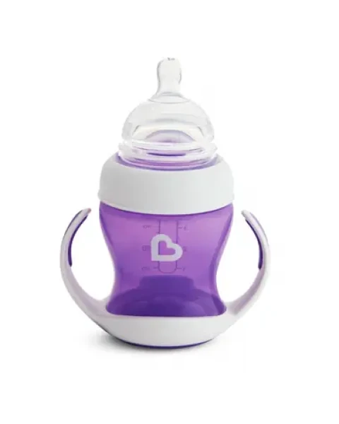 Munchkin - Hrnček pre prvé dúšky 118 ml - fialová / od 4 mesiacov (5019090125505)