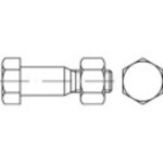 TOOLCRAFT 144217 skrutky lícované M24 100 mm vonkajší šesťhran DIN 7968 ocel glavanizované zinkom 10 ks; 144217