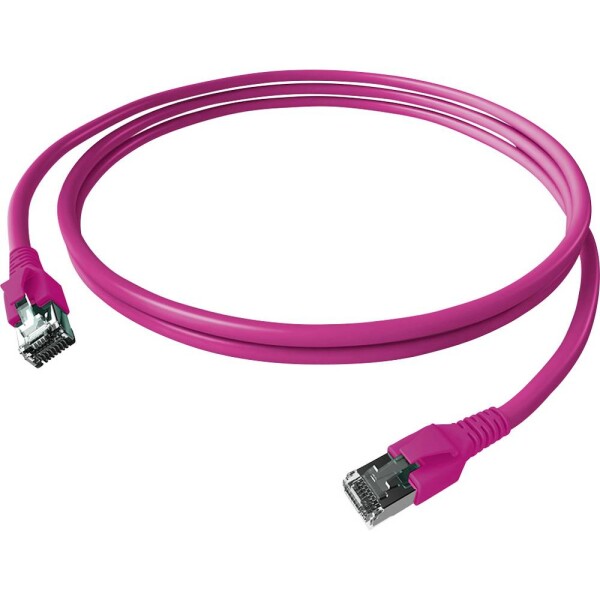 Easylan CP1KVBVBV0030 RJ45 sieťové káble, prepojovacie káble CAT 6A S/FTP 3.00 m fialová dvojžilový tienený, bez halogénov, samozhášavý 1 ks; CP1KVBVBV0030