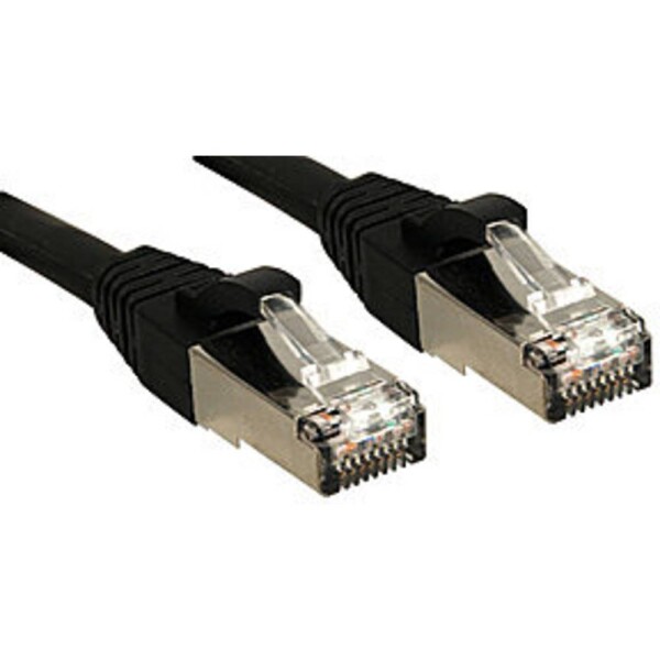 LINDY 45606 RJ45 sieťové káble, prepojovacie káble CAT 6 S/FTP 7.50 m čierna bez halogénov 1 ks