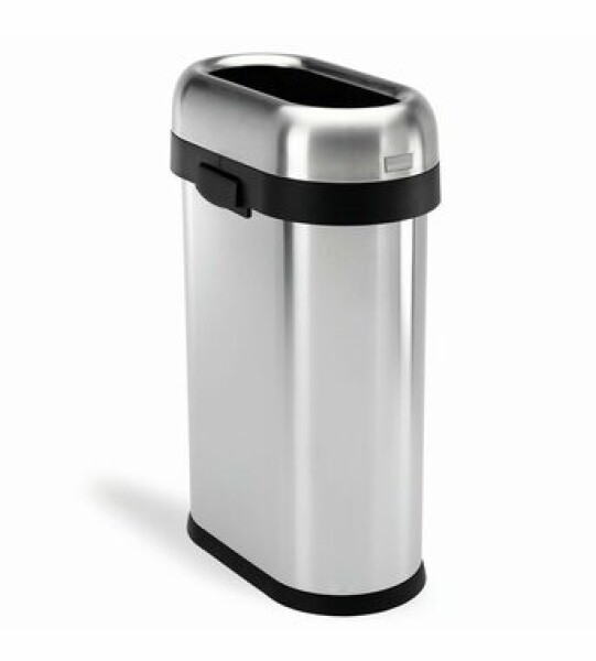 Simplehuman Odpadkový kôš pre obchodné priestory - 50 l / SLIM / otvorený / kartáčovaný nerez (CW1467)