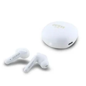 Guess Glossy Classic Logo TWS Bezdrôtové Slúchadlá White (57983124134)