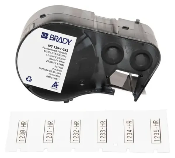 BRADY PermaSleeve Wiremarker / Návlečky na vodiče / Samolepiace / pre M510, BMP51, BMP53, M511 (M5-125-1-342)